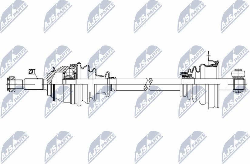 NTY NPW-RE-065 - Полуоска vvparts.bg