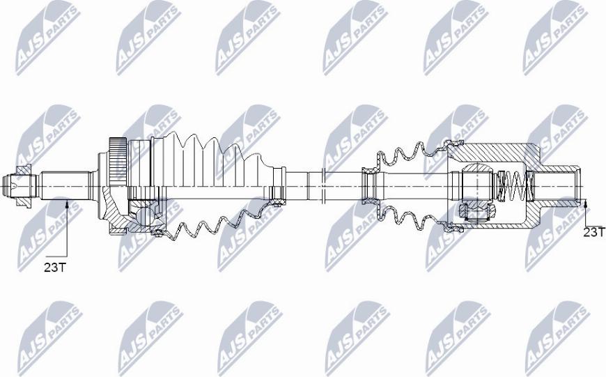 NTY NPW-RE-151 - Полуоска vvparts.bg