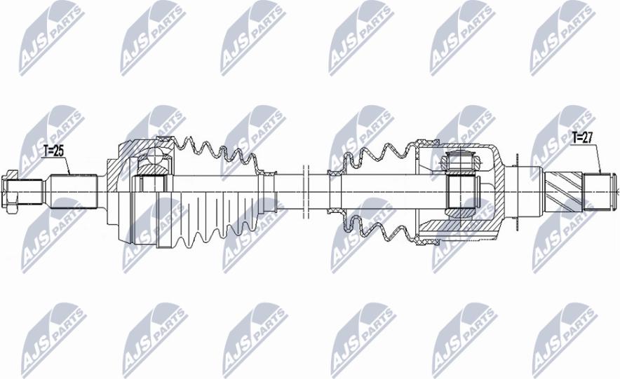 NTY NPW-RE-189 - Полуоска vvparts.bg