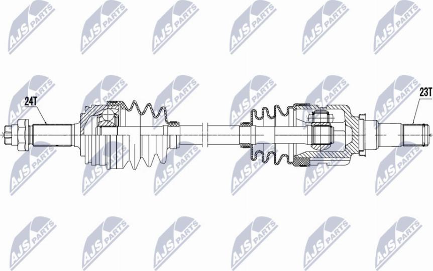 NTY NPW-TY-170 - Полуоска vvparts.bg