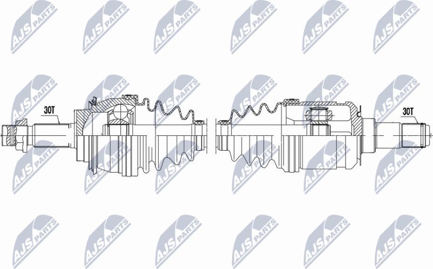 NTY NPW-TY-177 - Полуоска vvparts.bg