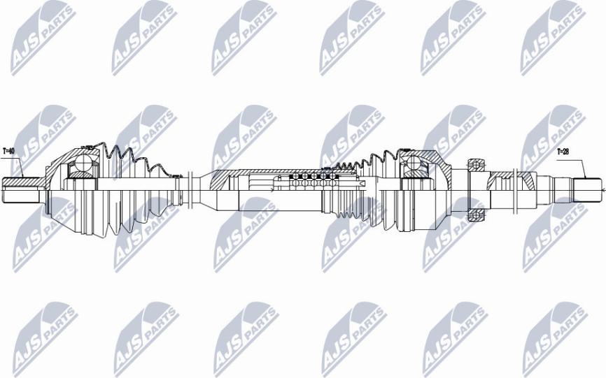 NTY NPW-VV-051 - Полуоска vvparts.bg