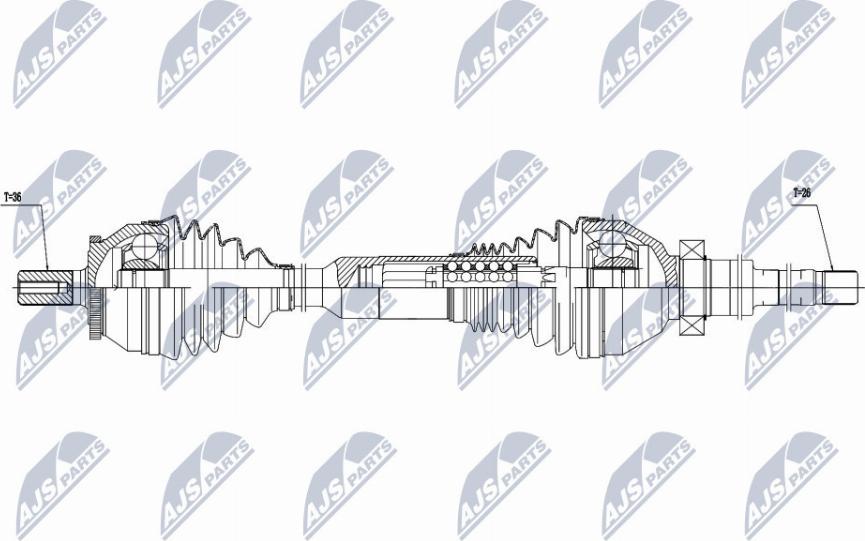 NTY NPW-VV-016 - Полуоска vvparts.bg