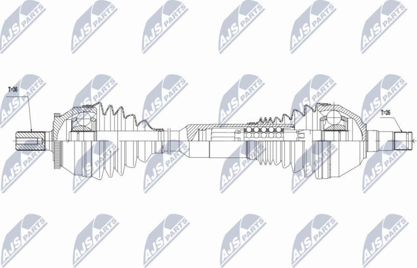 NTY NPW-VV-017 - Полуоска vvparts.bg