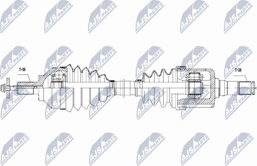 NTY NPW-VV-111 - Полуоска vvparts.bg