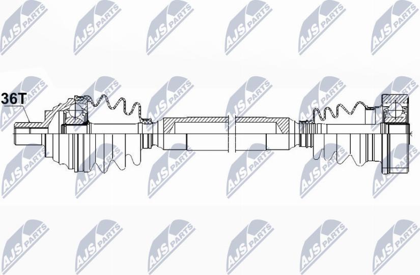 NTY NPW-VW-085 - Полуоска vvparts.bg