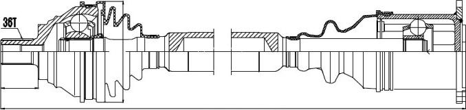 NTY NPW-VW-038 - Полуоска vvparts.bg