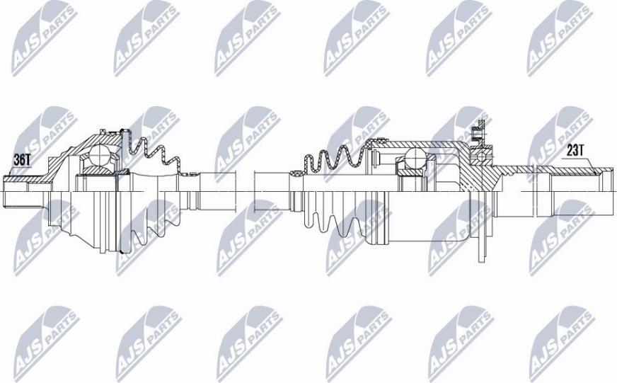 NTY NPW-VW-135 - Полуоска vvparts.bg