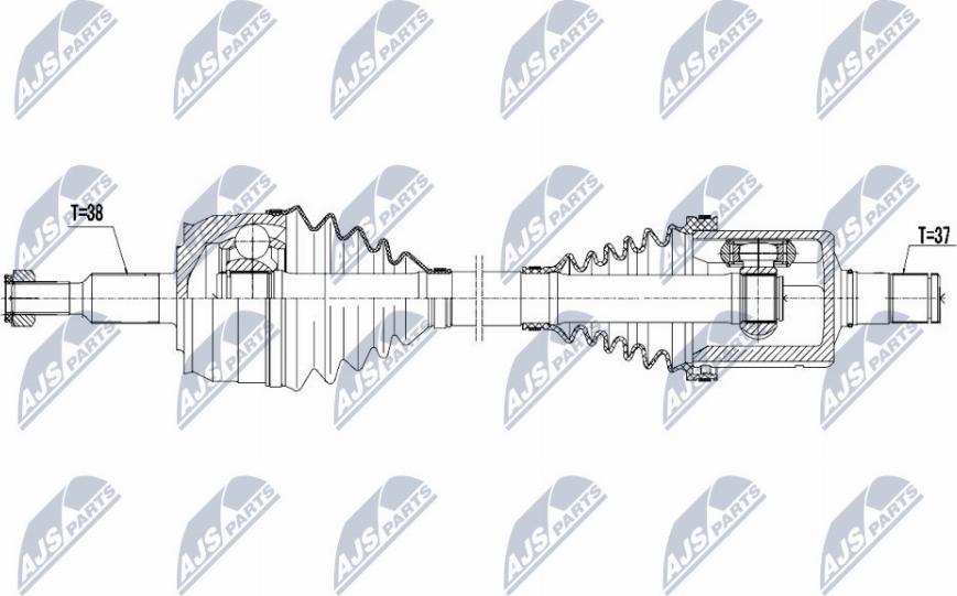 NTY NPW-VW-129 - Полуоска vvparts.bg