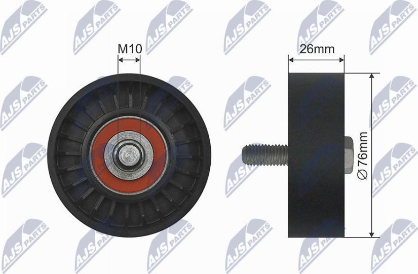 NTY RNK-AU-046 - Паразитна / водеща ролка, канален ремък vvparts.bg