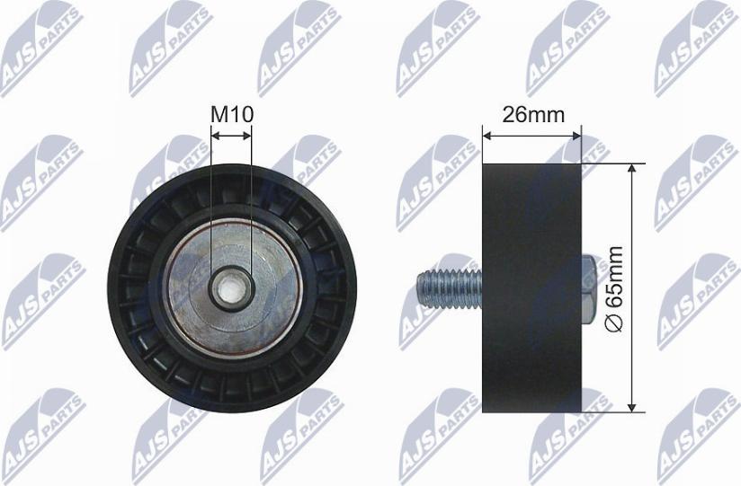 NTY RNK-AU-047 - Паразитна / водеща ролка, канален ремък vvparts.bg