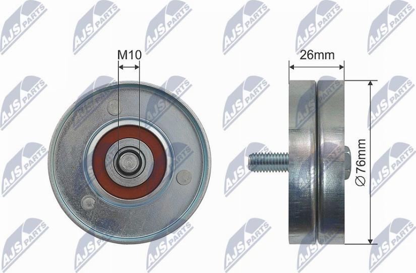 NTY RNK-AU-050 - Паразитна / водеща ролка, канален ремък vvparts.bg