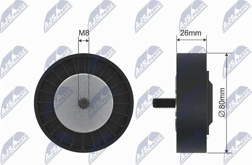 NTY RNK-BM-026 - Паразитна / водеща ролка, канален ремък vvparts.bg