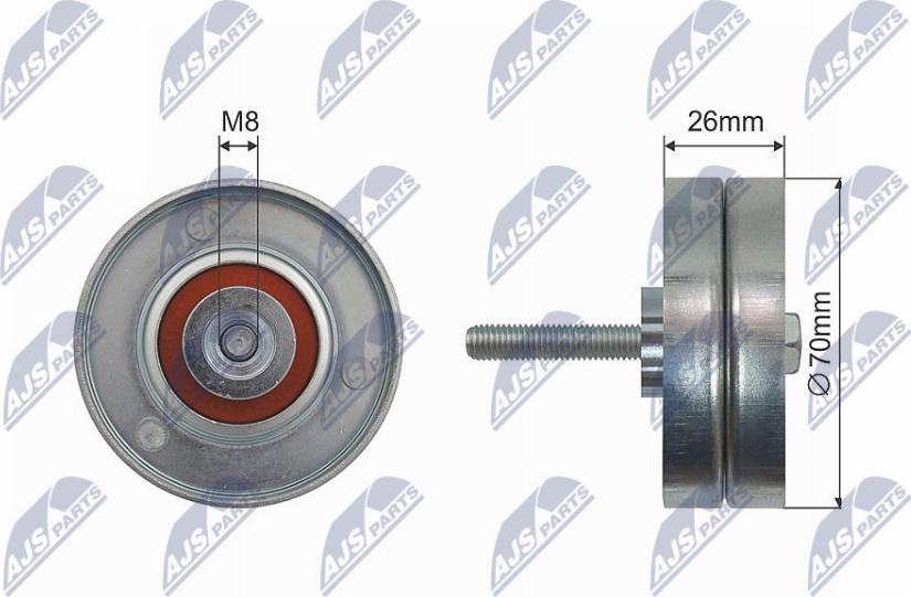 NTY RNK-MZ-014 - Паразитна / водеща ролка, канален ремък vvparts.bg