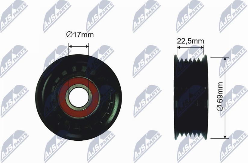 NTY RRK-MZ-001 - Паразитна / водеща ролка, пистов ремък vvparts.bg