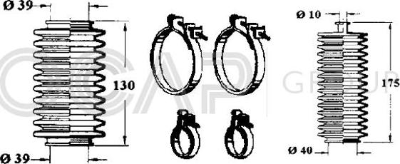 OCAP 0904100 - Комплект маншон, кормилно управление vvparts.bg