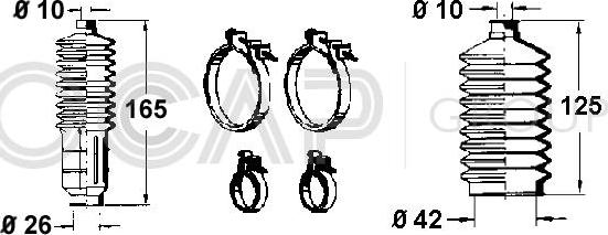 OCAP 0901159 - Комплект маншон, кормилно управление vvparts.bg