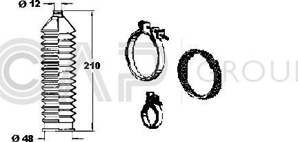 OCAP 0901810 - Комплект маншон, кормилно управление vvparts.bg