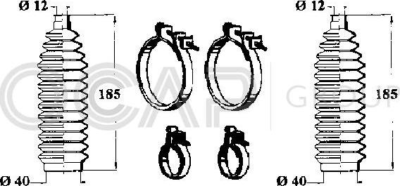 OCAP 0902518 - Комплект маншон, кормилно управление vvparts.bg