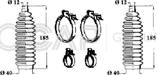 OCAP 0902520 - Комплект маншон, кормилно управление vvparts.bg