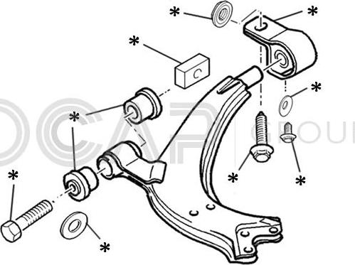 OCAP 0902220 - Комплект окачване vvparts.bg