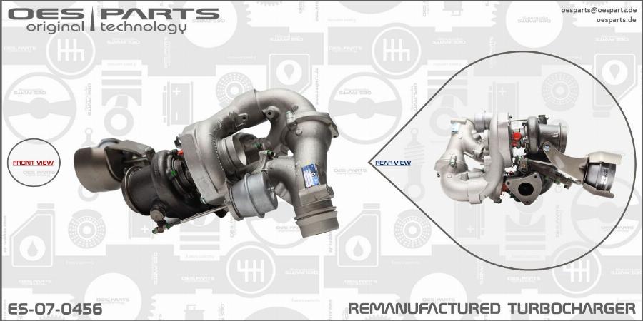 OES PARTS ES-07-0456 - Турбина, принудително пълнене с въздух vvparts.bg