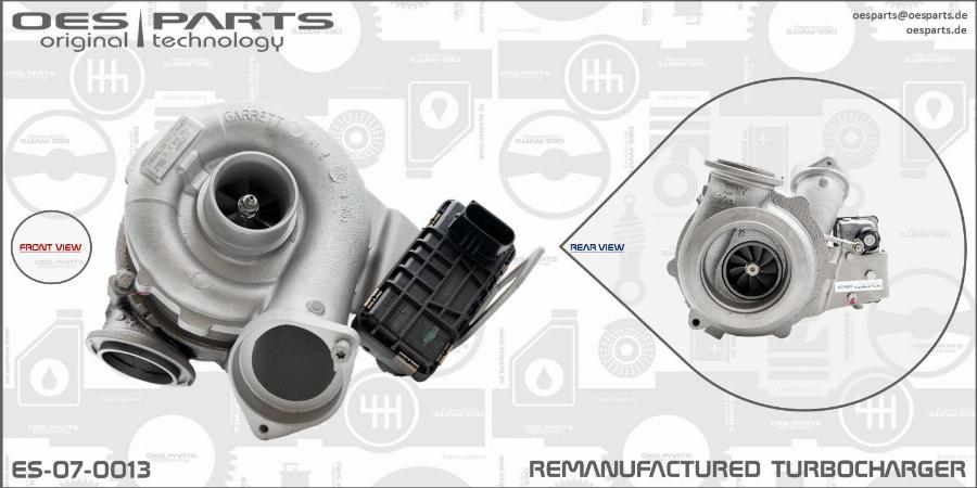 OES PARTS ES-07-0013 - Турбина, принудително пълнене с въздух vvparts.bg