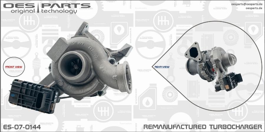 OES PARTS ES-07-0144 - Турбина, принудително пълнене с въздух vvparts.bg