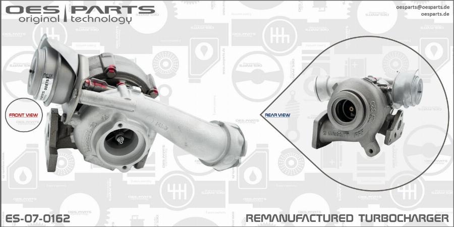 OES PARTS ES-07-0162 - Турбина, принудително пълнене с въздух vvparts.bg