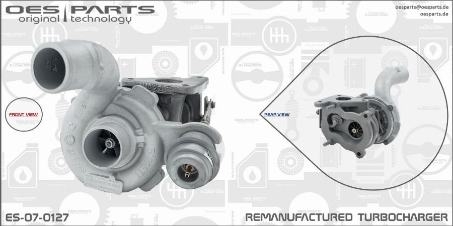 OES PARTS ES-07-0127 - Турбина, принудително пълнене с въздух vvparts.bg