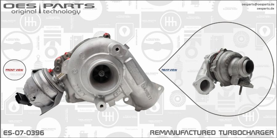 OES PARTS ES-07-0396 - Турбина, принудително пълнене с въздух vvparts.bg