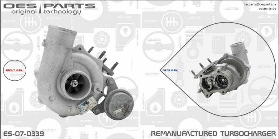 OES PARTS ES-07-0339 - Турбина, принудително пълнене с въздух vvparts.bg