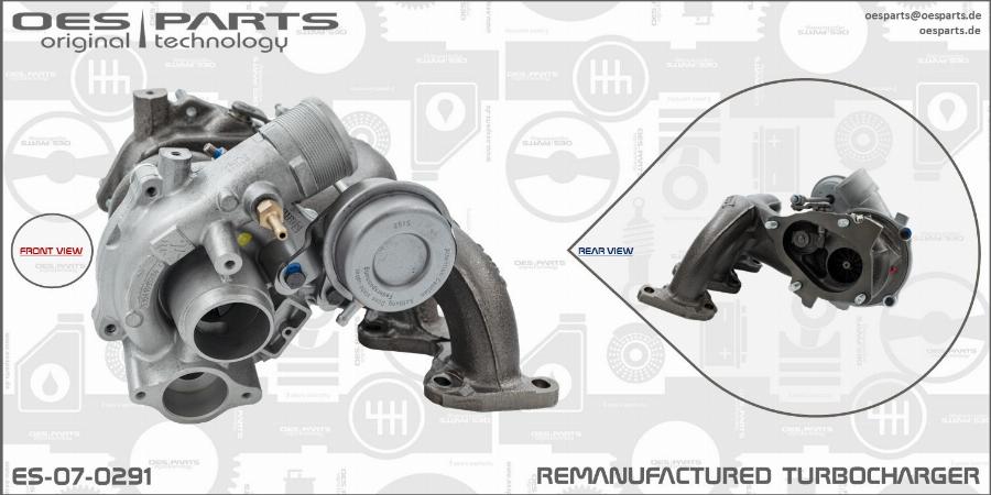 OES PARTS ES-07-0291 - Турбина, принудително пълнене с въздух vvparts.bg