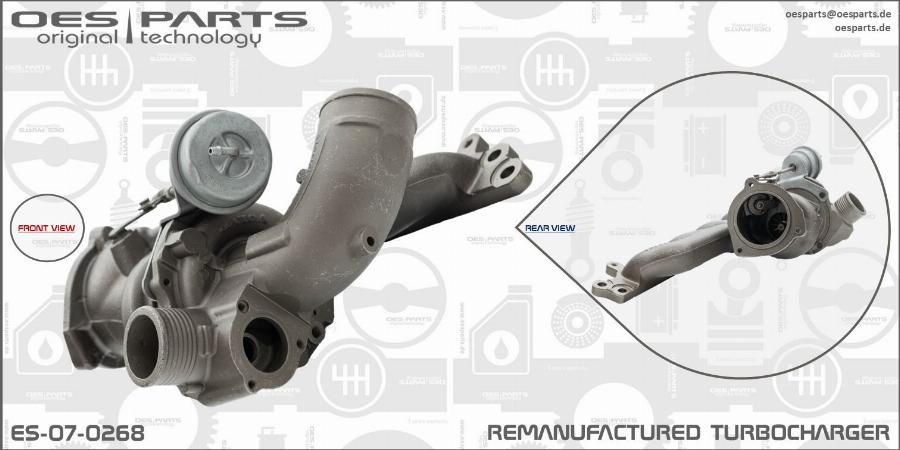 OES PARTS ES-07-0268 - Турбина, принудително пълнене с въздух vvparts.bg