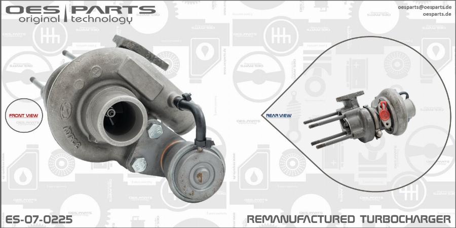 OES PARTS ES-07-0225 - Турбина, принудително пълнене с въздух vvparts.bg