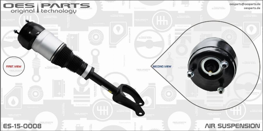 OES PARTS ES-15-0008 - Шенкел възд. възглавница vvparts.bg