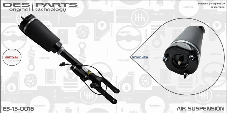 OES PARTS ES-15-0016 - Шенкел възд. възглавница vvparts.bg