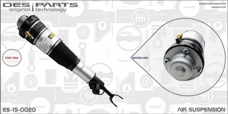 OES PARTS ES-15-0020 - Шенкел възд. възглавница vvparts.bg