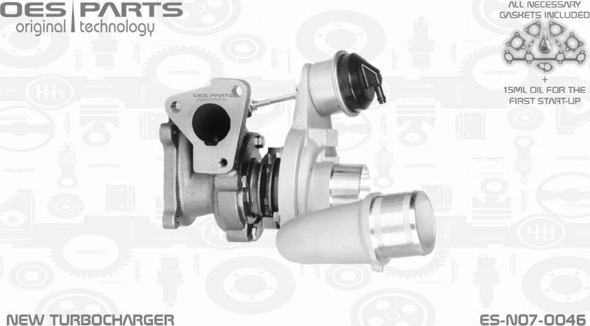 OES PARTS ES-N07-0046 - Турбина, принудително пълнене с въздух vvparts.bg