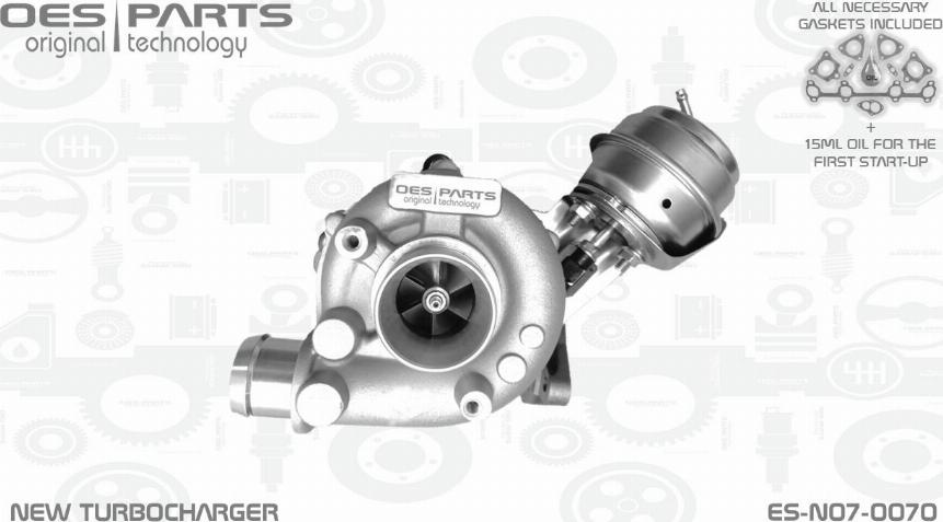 OES PARTS ES-N07-0070 - Турбина, принудително пълнене с въздух vvparts.bg