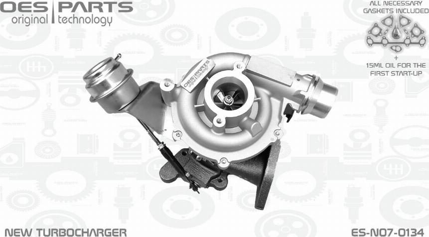 OES PARTS ES-N07-0134 - Турбина, принудително пълнене с въздух vvparts.bg