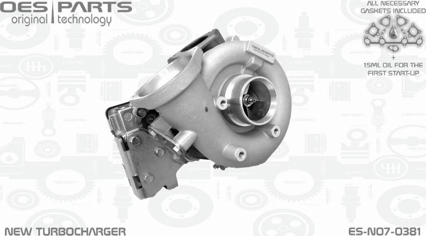 OES PARTS ES-N07-0381 - Турбина, принудително пълнене с въздух vvparts.bg