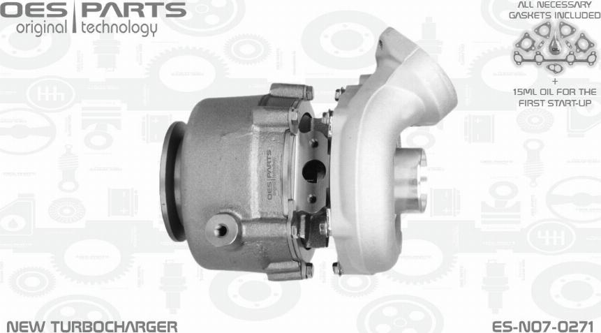 OES PARTS ES-N07-0271 - Турбина, принудително пълнене с въздух vvparts.bg