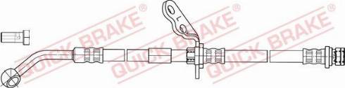 OJD Quick Brake 50.842X - Спирачен маркуч vvparts.bg