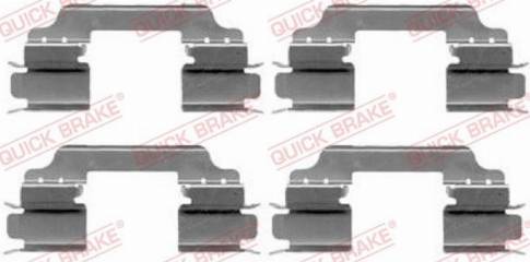 OJD Quick Brake 109-1649 - Комплект принадлежности, дискови накладки vvparts.bg