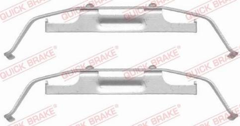 OJD Quick Brake 109-1642 - Комплект принадлежности, дискови накладки vvparts.bg