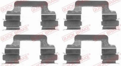 OJD Quick Brake 1091610 - Комплект принадлежности, дискови накладки vvparts.bg