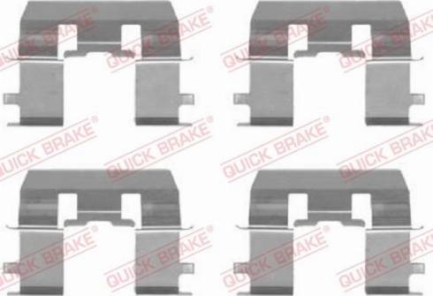 OJD Quick Brake 109-1281 - Комплект принадлежности, дискови накладки vvparts.bg