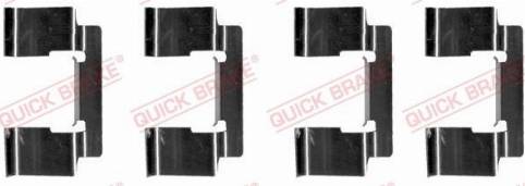 OJD Quick Brake 109-1235 - Комплект принадлежности, дискови накладки vvparts.bg