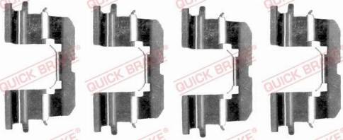 OJD Quick Brake 1091227 - Комплект принадлежности, дискови накладки vvparts.bg